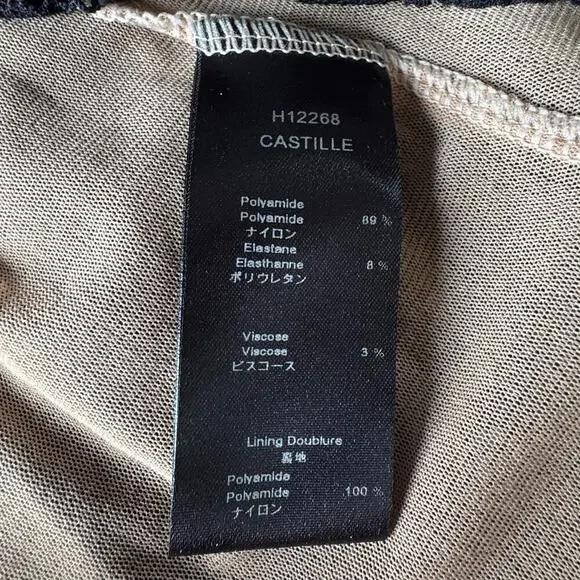 ANNE FONTAINE Castille Stretch Black Lace Top - Picture 10 of 11